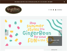 Tablet Screenshot of gingerbeanboutique.com